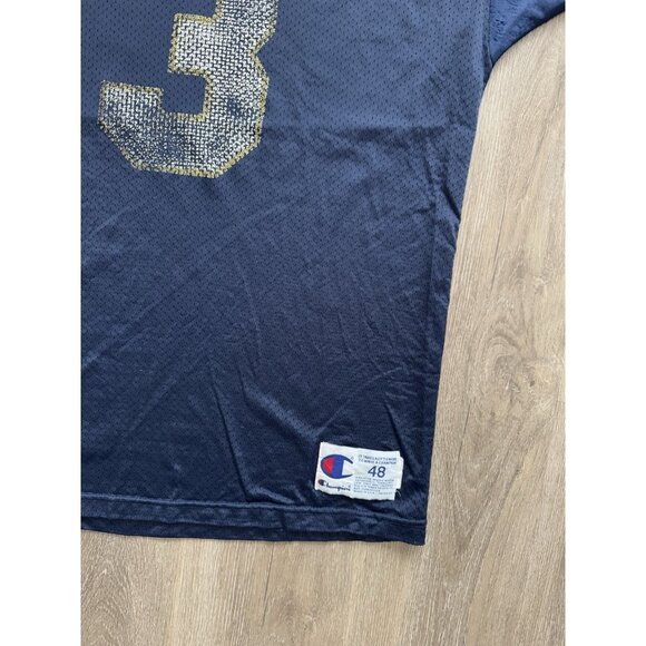 Vintage 90's NCAA Notre Dame Champion Football Jersey #3 Size 48 XL Faded Sports - Picture 6 of 16